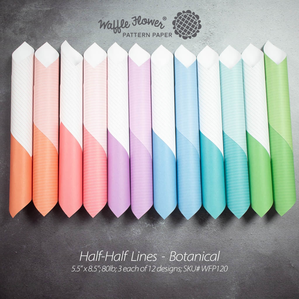 Botanical Paper Pad-Half-Half Lines 