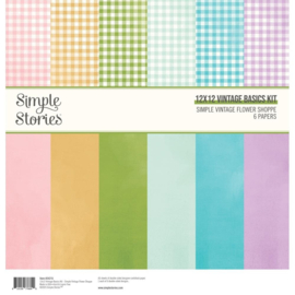 Simple Vintage Flower Shoppe Vintage Basics Kit 12"X12"