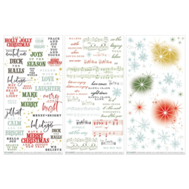 Evergreen Season Rub-On Transfer Set Sentiments