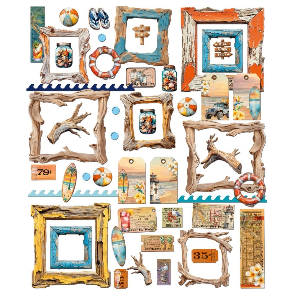 Beach Vibes Die-Cuts Elements