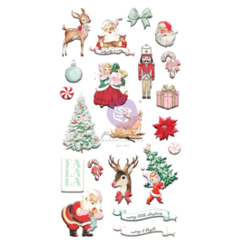 Candy Cane Lane Puffy Stickers