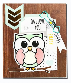 Animation Clear Stamp & Dies Owly Eyes