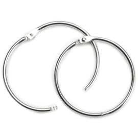 Book Rings 2" 2/Pkg Silver