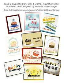 Cupcake Party Stamps