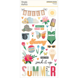 Sunny Days Chipboard Stickers