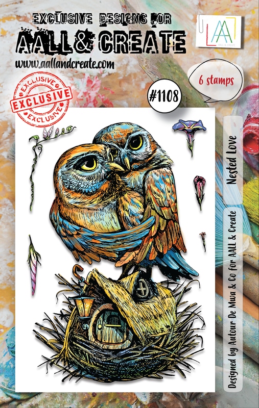#1108 Nested Love A7 Stamp Set