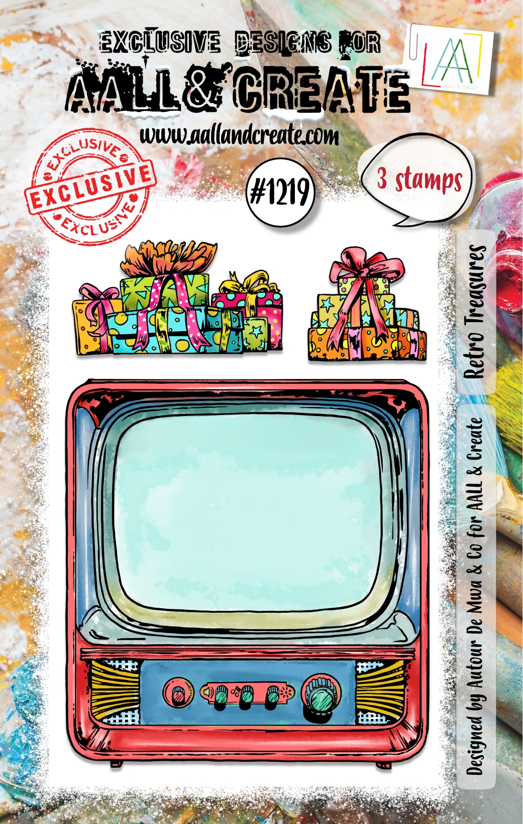 #1219 Retro Treasures A7 Stamp Set