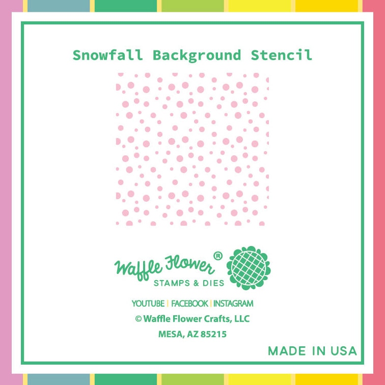 Snowfall Background Stencil