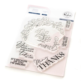 Arch Florals Clear Stamp Set 4"X6"