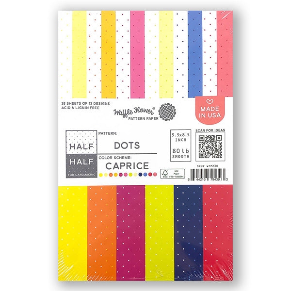 Caprice Paper Pad-Half-Half Dots 