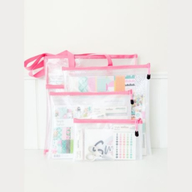 Craft Storage Pouch Medium Pink