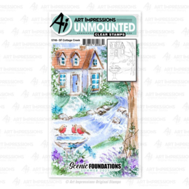 Scenic Foundations Clear Stamps Cottage By The Creek