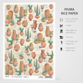 Sonora The Cactus Lover Rice Paper A4