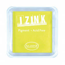Inkpad Izink Pigment Fluo Yellow Small