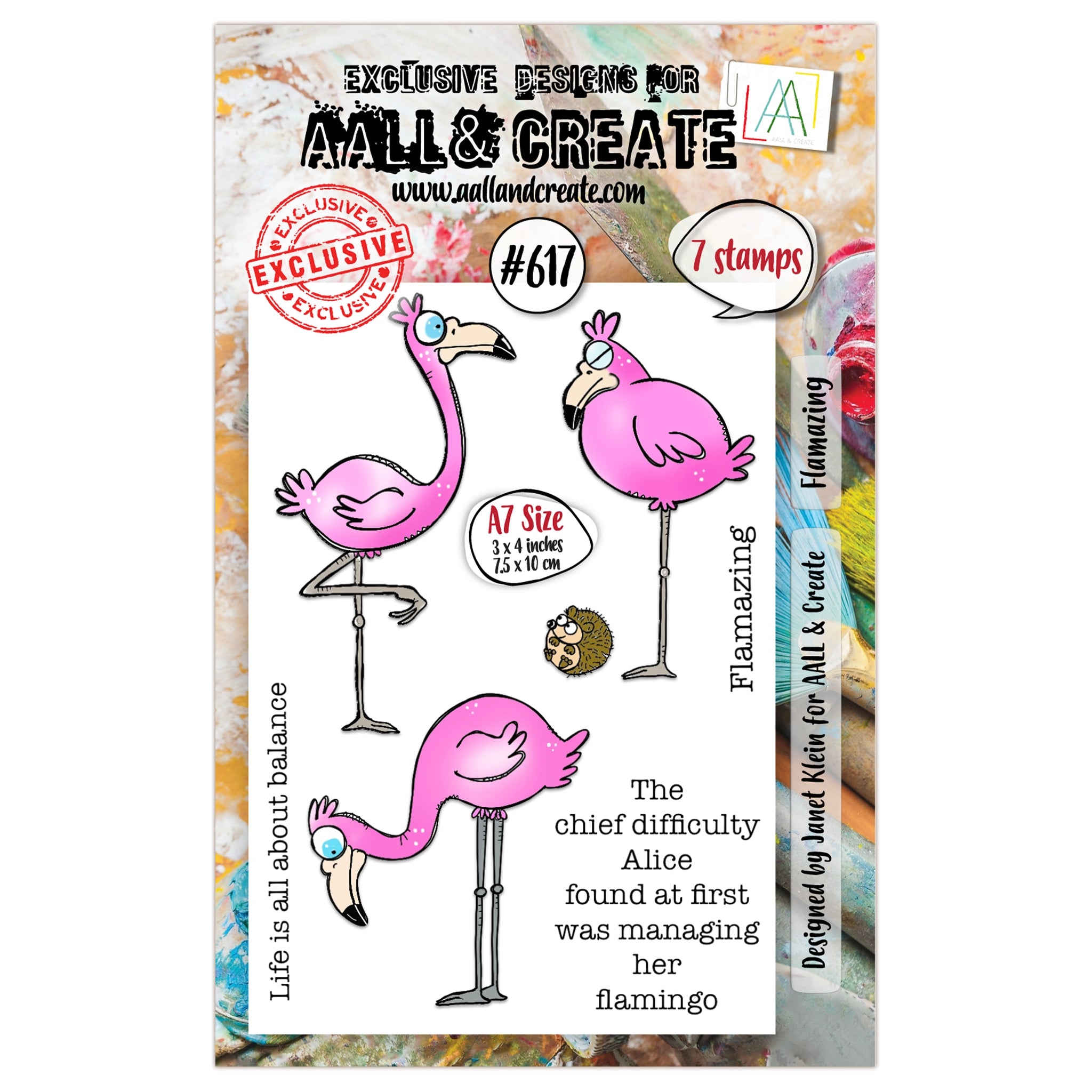 #0617 Flamazing A7 Clear Stamp Set