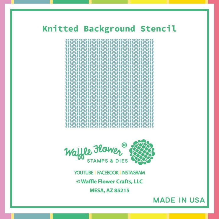 Knitted Background Stencil