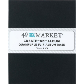 Create-An-Album Quadruple Flip Album Base Black