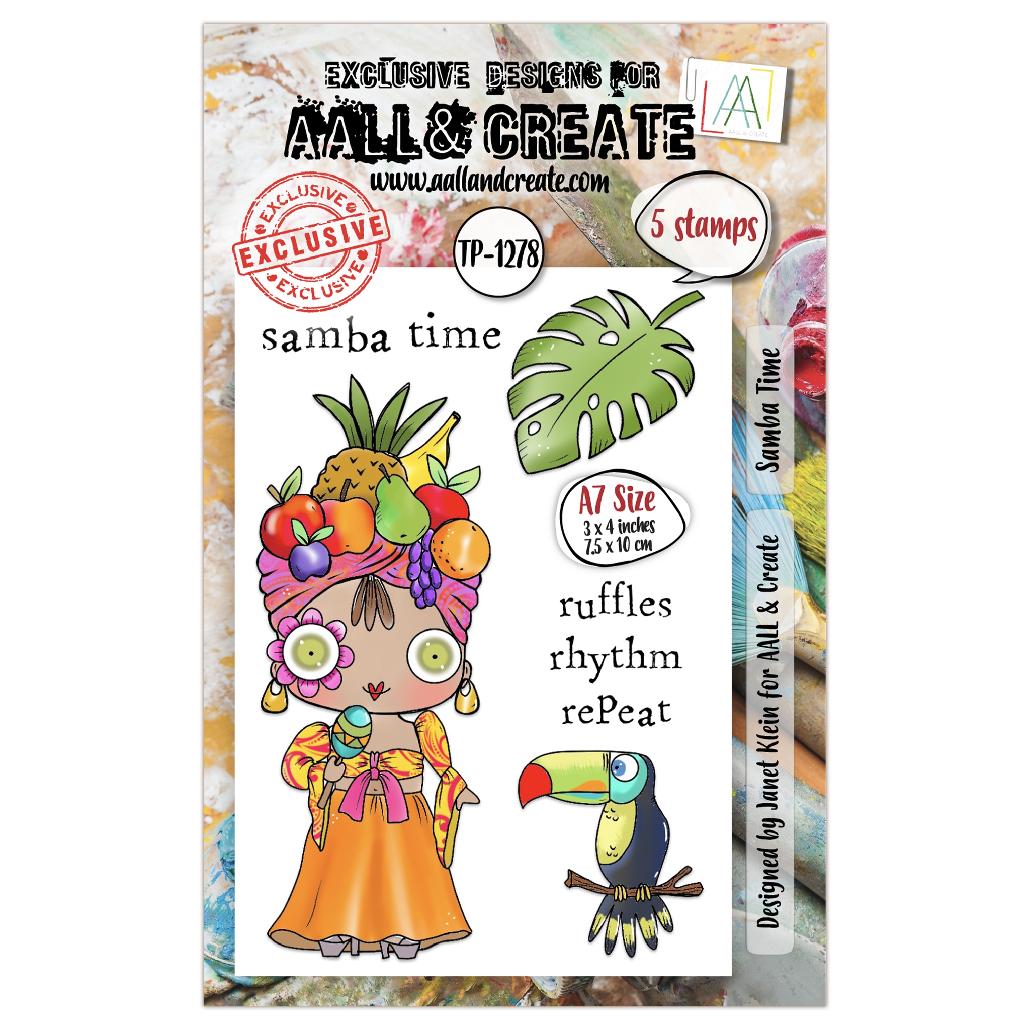 #1278 Samba Time A7 Stamp Set
