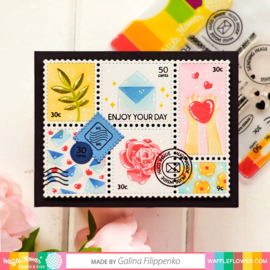 Postage Collage Everyday Stencil