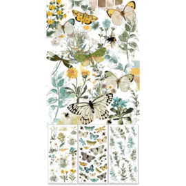 Krafty Garden Rub-On Transfer Set Botanicals