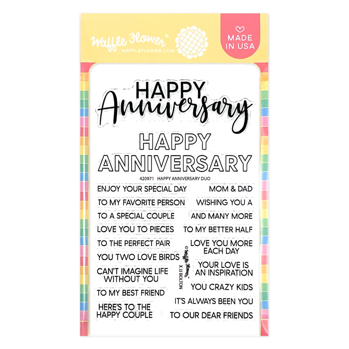 Happy Anniversary Duo Stamp Set
