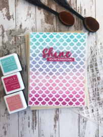 Mermaid Scales Stencil