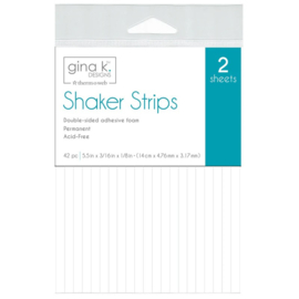 Adhesive Foam Shaker Strips White