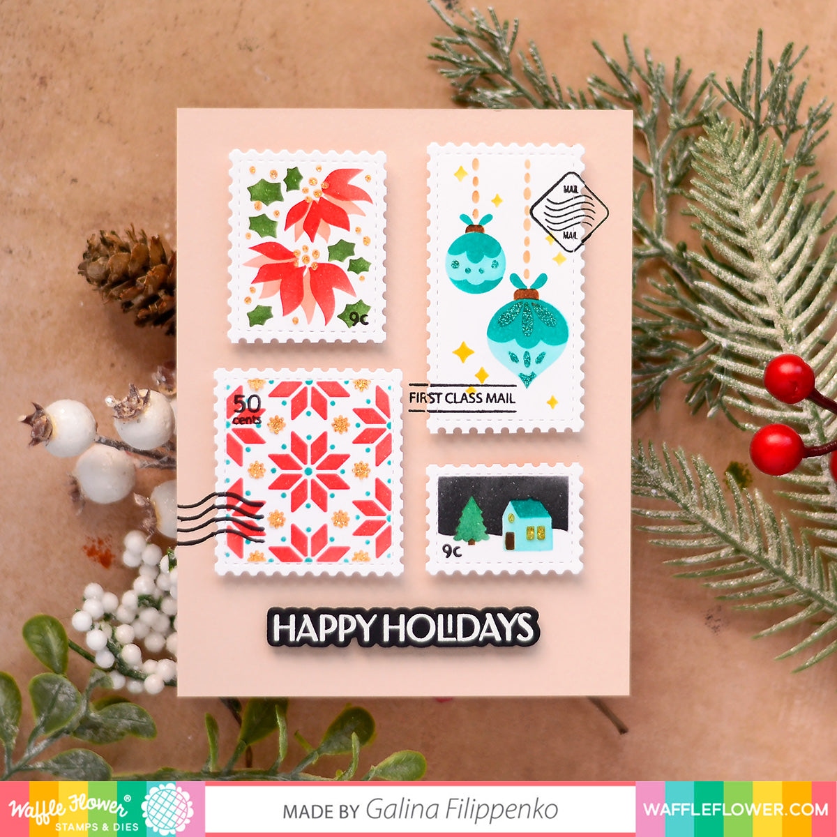 Postage Collage Die