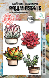 #1090 - A7 Stamp Set - Pot Party