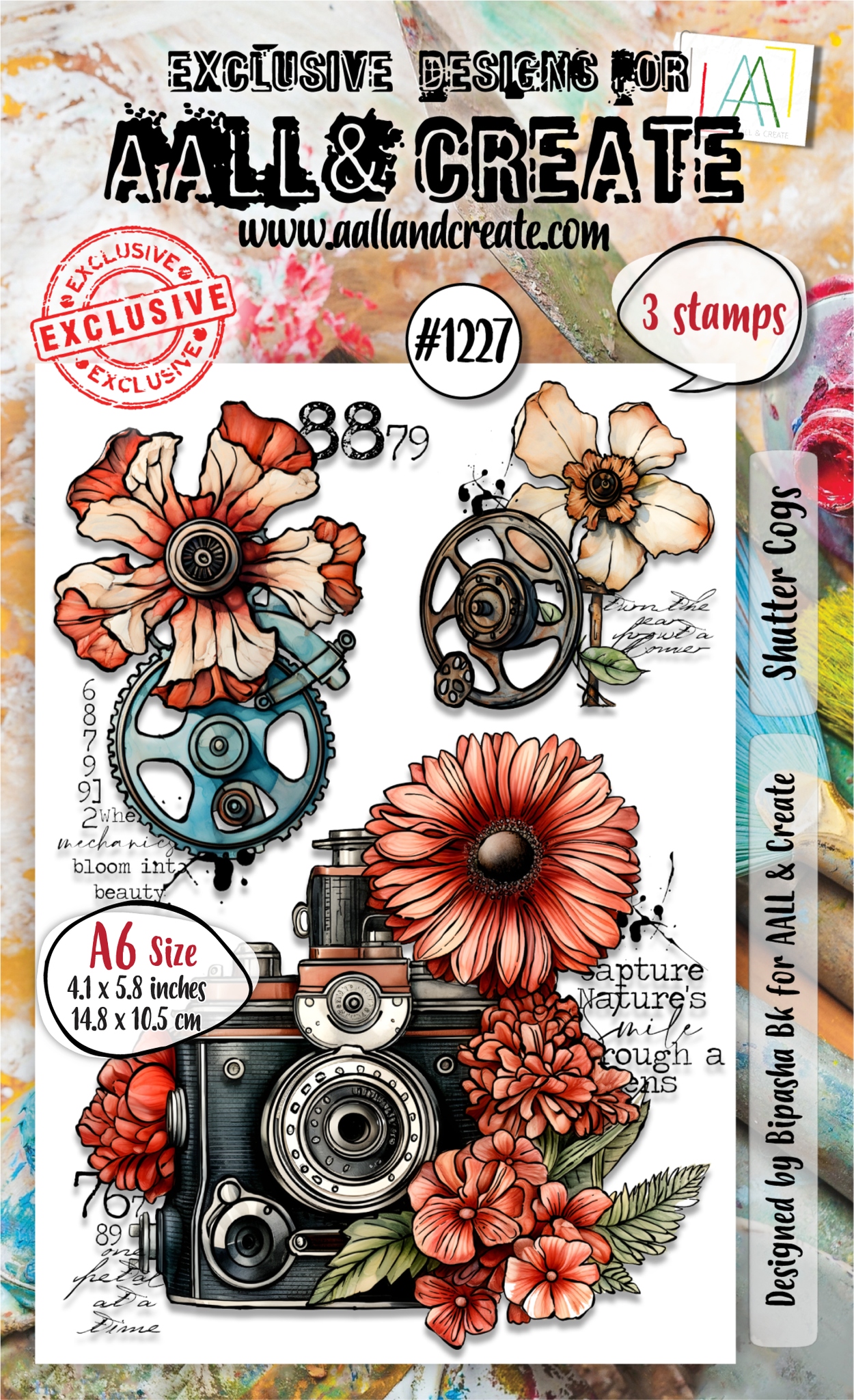 #1227 Shutter Cogs A6 Stamp Set