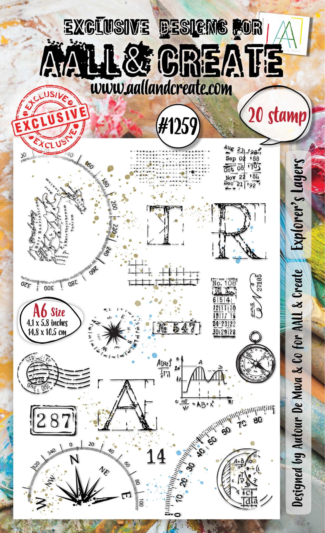 #1259 Explorer's Layers A6 Stamp Set