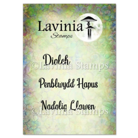 LAV748 Welsh Words Stamp