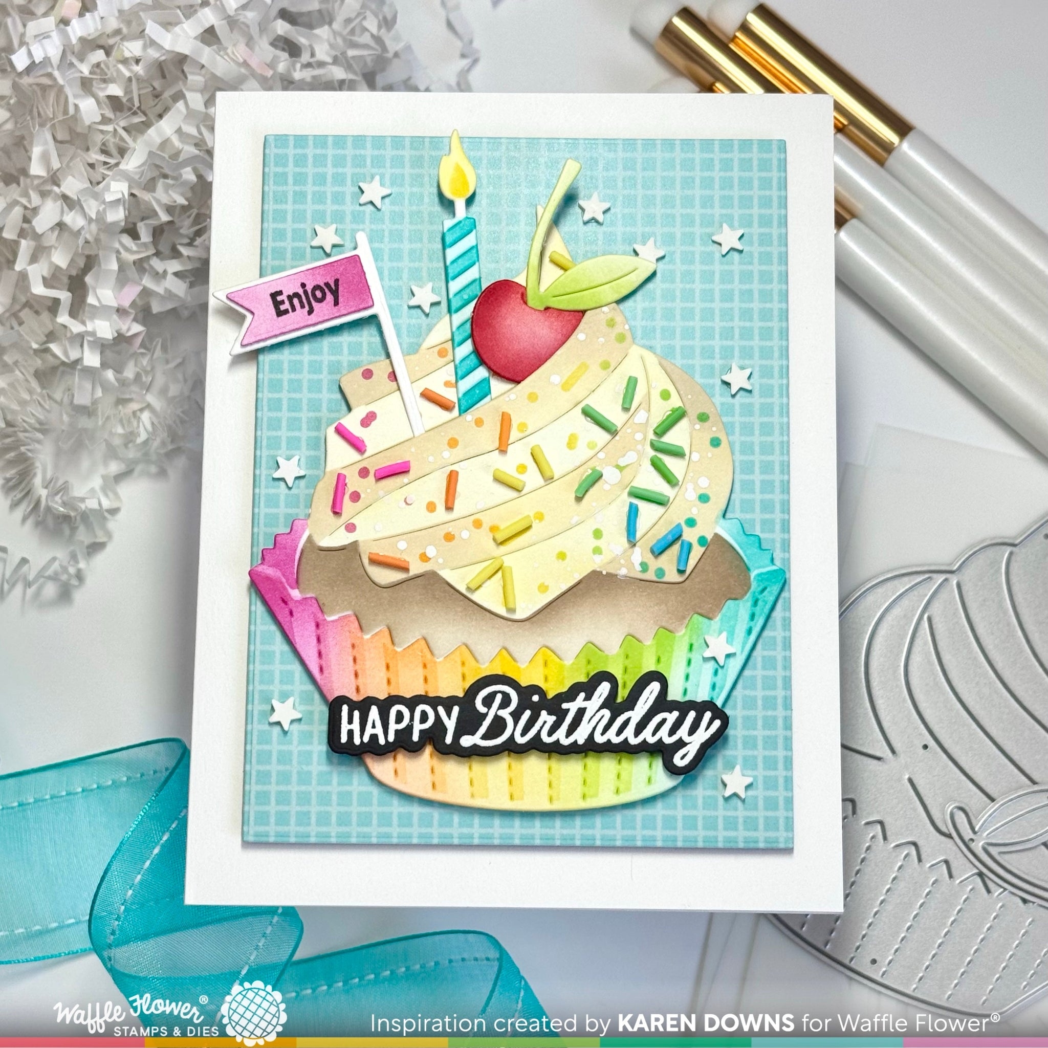 Hey Cupcake Sentiments Matching Die