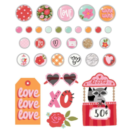 Heartstrings Decorative Brads