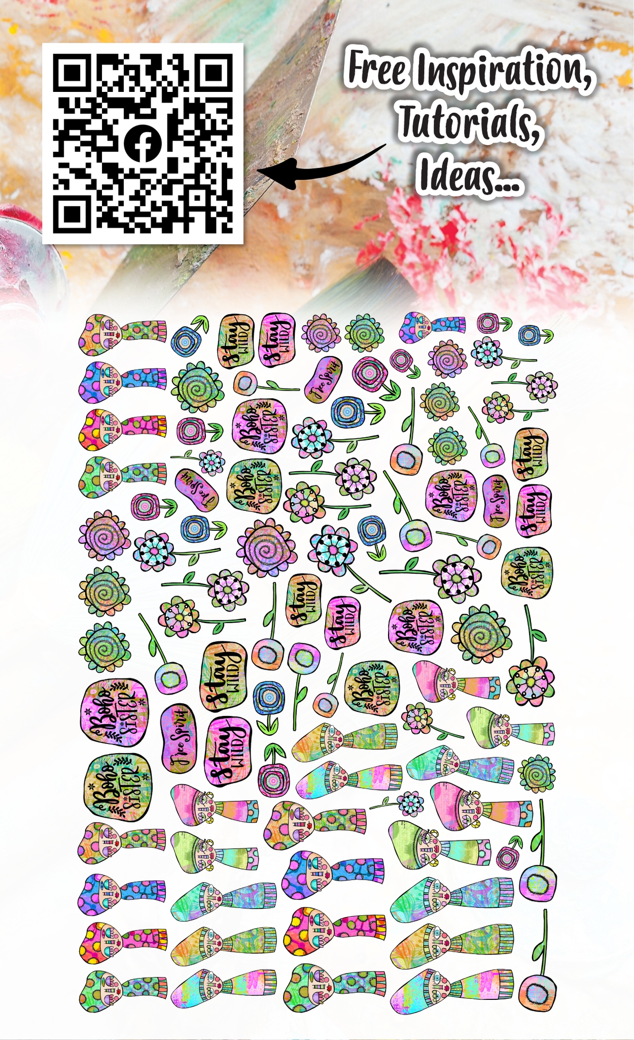 #091 Bohemians Ephemera Die Cuts