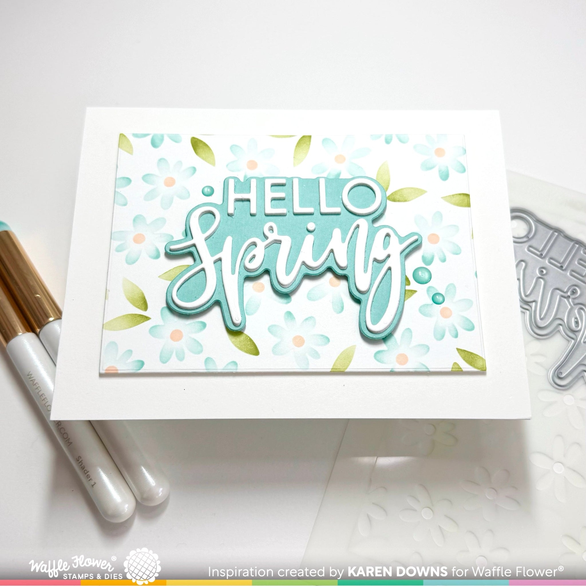 Hello Spring Word Die