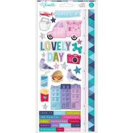 Sparkle City Cardstock Stickers