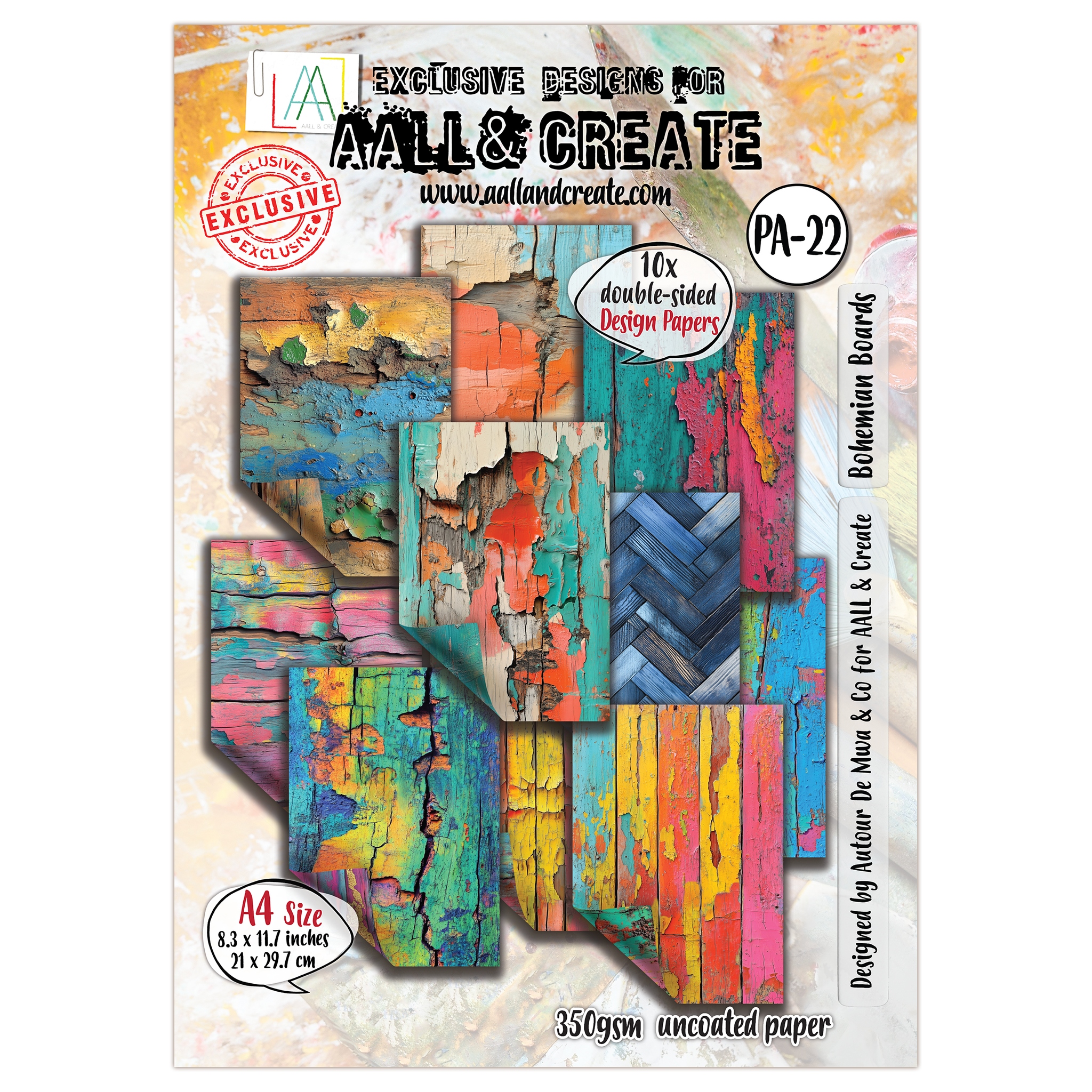 #22 Bohemian Boards A4 Design Paper