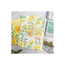 Stencils Fancy Floral Print Layering