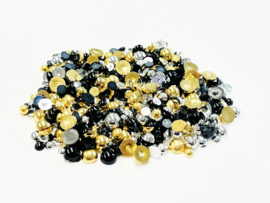 Pearl Mix Black Gold and Silver