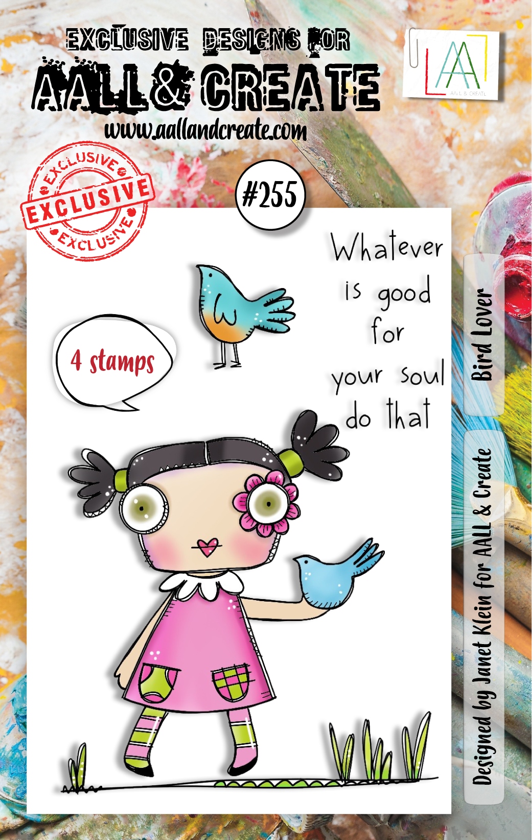 #0255 Bird Lover A7 Clear Stamp Set
