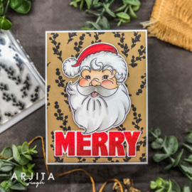 Holly Background Stamps