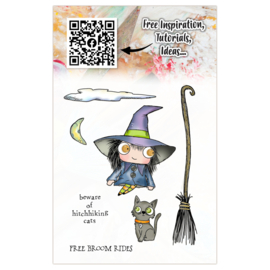 #1298 A7 Stamp Set Free Broom Rides