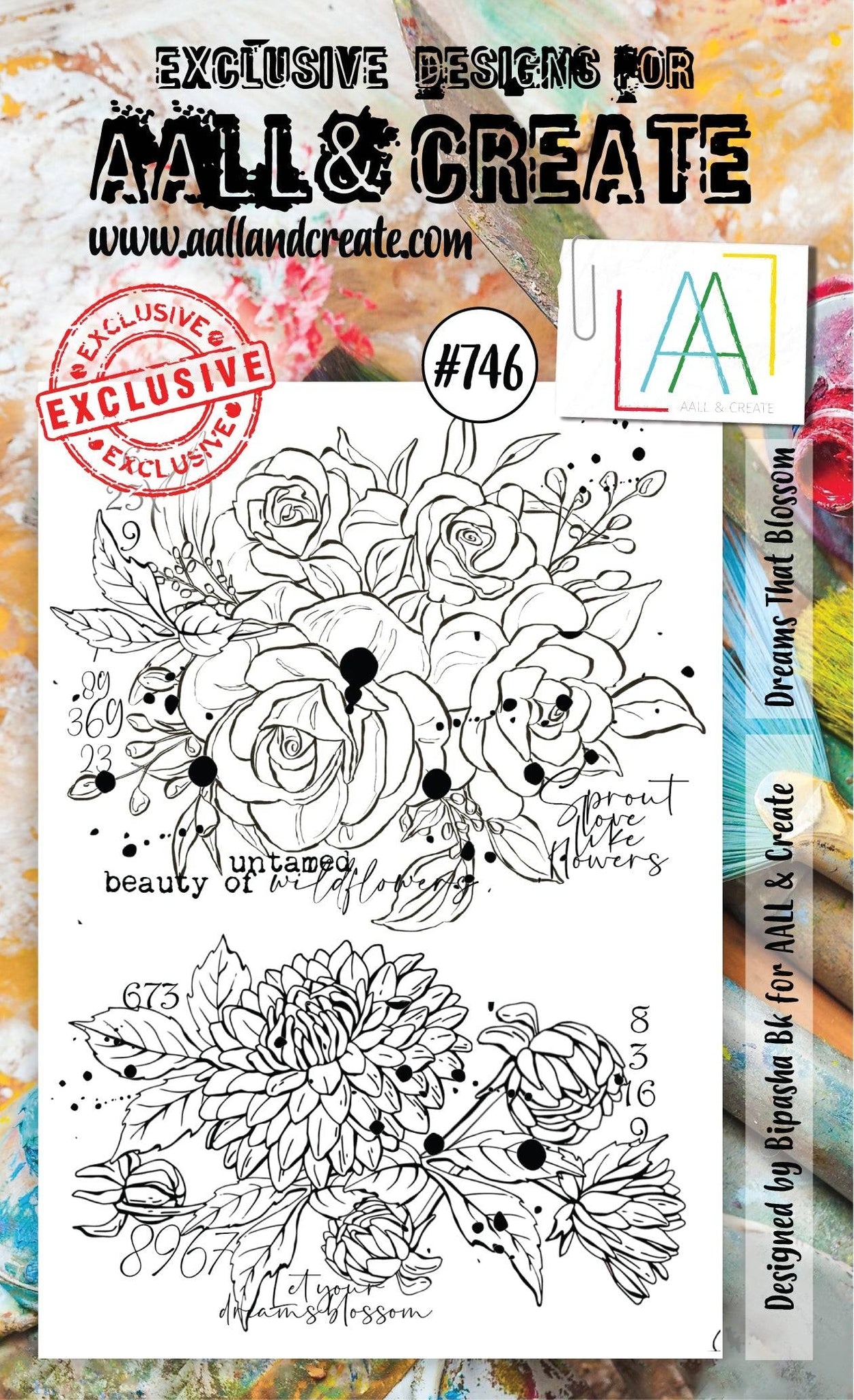 #0746 Dreams That Blossom A6 Clear Stamp Set