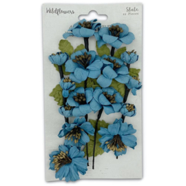 Wildflowers Paper Flowers Slate