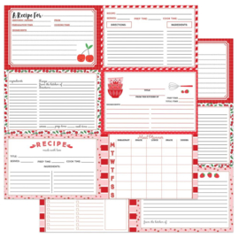 Recipe Cards Happy Fruit -Red