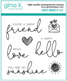 Lovely Words MINI Stamps