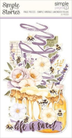 Simple Vintage Lavender Fields Simple Page Pieces Die Cuts