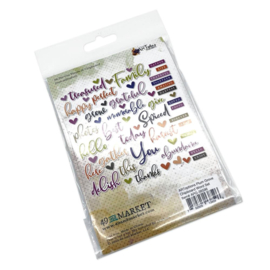 ARToptions Plum Grove Chipboard Word Set