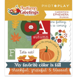 Autumn Greetings Ephemera Cardstock Die-Cuts